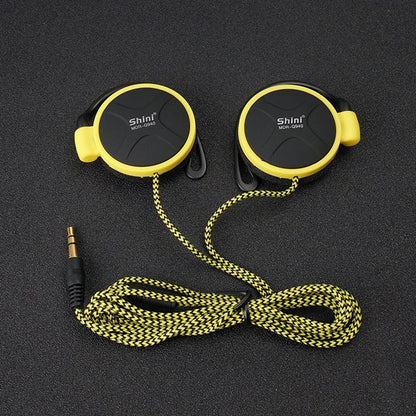 SHINI Q940 Original 3.5mm Headphones - Stereo Bass Music Earphones, HiFi, Heavy Bass, Noise Cancelling, EarHook Design, Compatible with Xiaomi