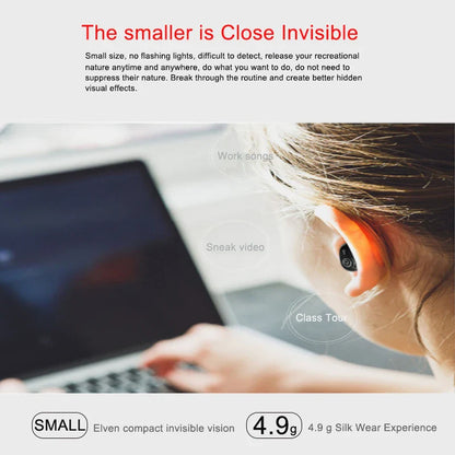 Mini Invisible True Wireless Earbuds – Bluetooth Noise Cancelling TWS Stereo Headset with Microphone Handsfree In-Ear Earphones