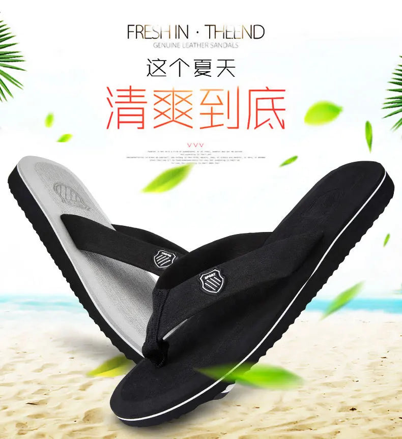 Men's Summer Sandals – High-Quality Anti-Slip Flip Flops, Casual Beach Shoes, Zapatos Hombre Slippers