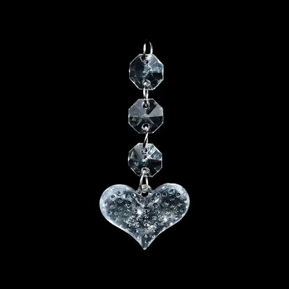 5PC Crystal Acrylic Bead Garland – Clear Chandelier Chain with Hooks for Wedding, Home DIY & Craft Decoration
