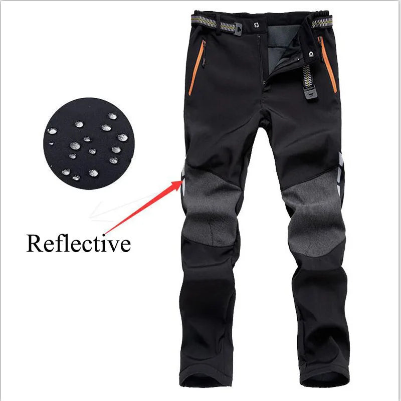 Men’s Reflective Summer Hiking Pants – Lightweight, Breathable, Quick-Dry Outdoor Trekking & Mountain Climbing Trousers with Belt