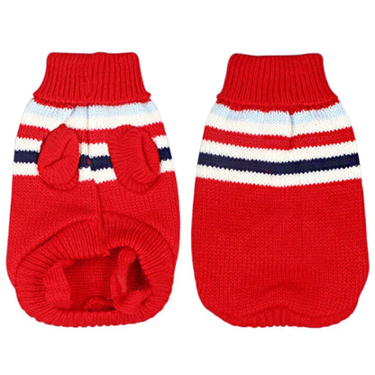 Christmas Deer Dog Sweater and Cat Costume - Warm Knit Coat for Small Pets - Halloween Pet Clothing