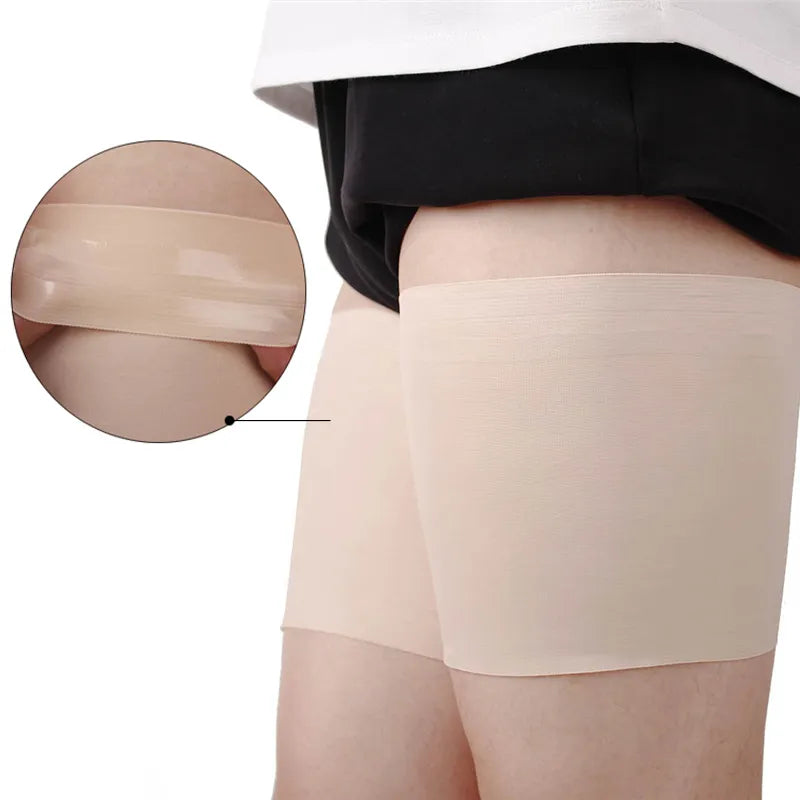 2Pcs Silicone Anti-Chafing Thigh Bands | Women's Slimmer Leg Warmers | Summer Lace Anti-Slip Thigh Leg Bands