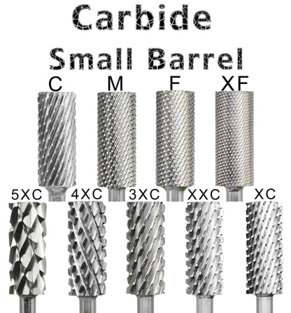 RolinStar 5.35 Small Barrel Silver Tungsten Steel Carbide Nail Drill Bits – Milling Cutter German Accessories
