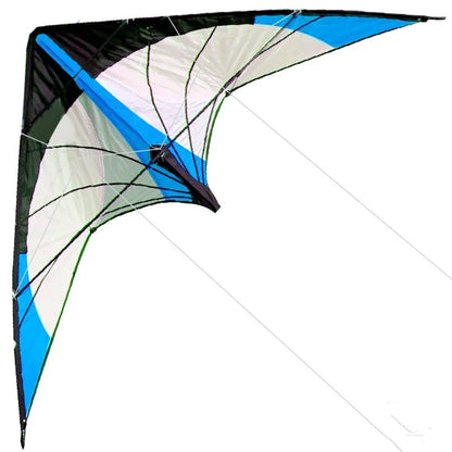 48-Inch Blue Dual Line Stunt Kite - Professional Flying Kite with Handle and Line