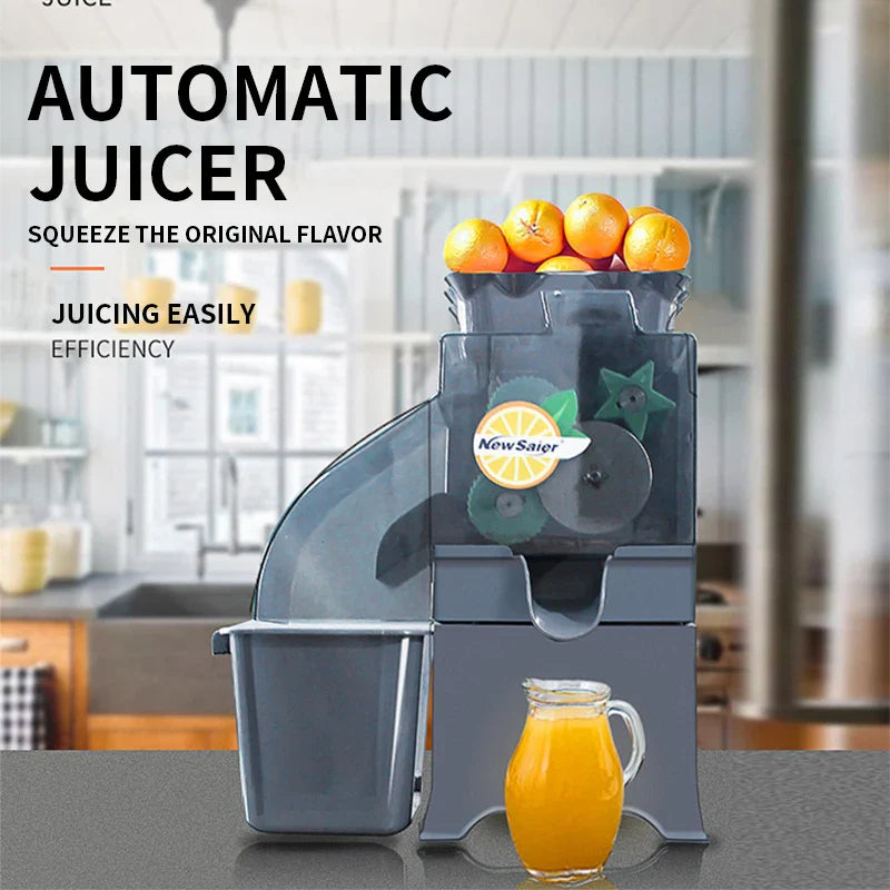 Commercial Lemon & Kumquat Juicer — 110/220V Fully Automatic 100W Multifunctional Fruit Juicer 1000C-1 with Residue Collector
