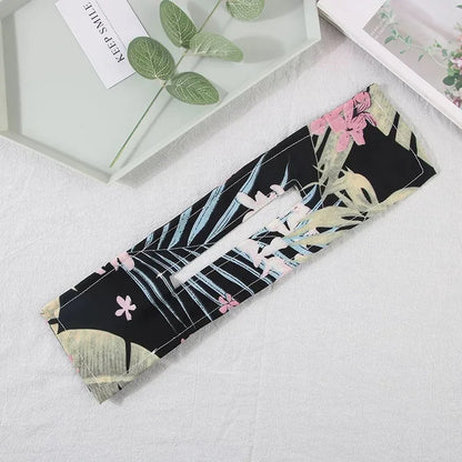 Deft Bun Hair Band for Women – Printed Bow Headband & Donut Bun Maker, DIY Hairstyle Twist & Ponytail Tool