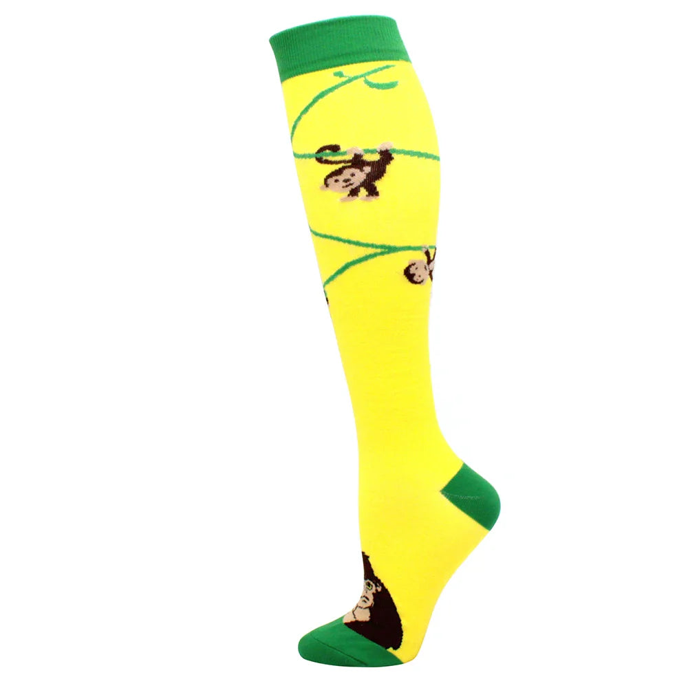 Compression Support Socks for Men & Women – Running Nursing Stockings for Edema, Varicose Veins & Blood Circulation Sports Wear