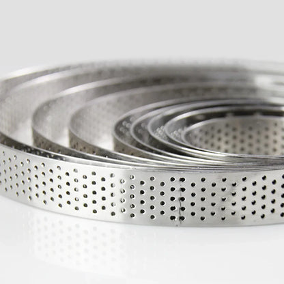 Stainless Steel Round Cake Molds - Mousse Cake Tart Circle Mold - Pizza Dessert DIY Decor Mould - Tart Ring Kitchen Baking Tool