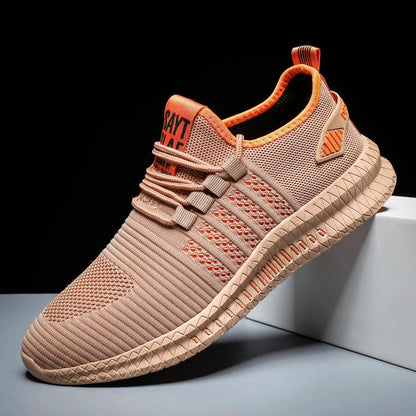 Fashion Sneakers for Men – Lightweight Casual Lace-Up Shoes, Breathable Walking Footwear