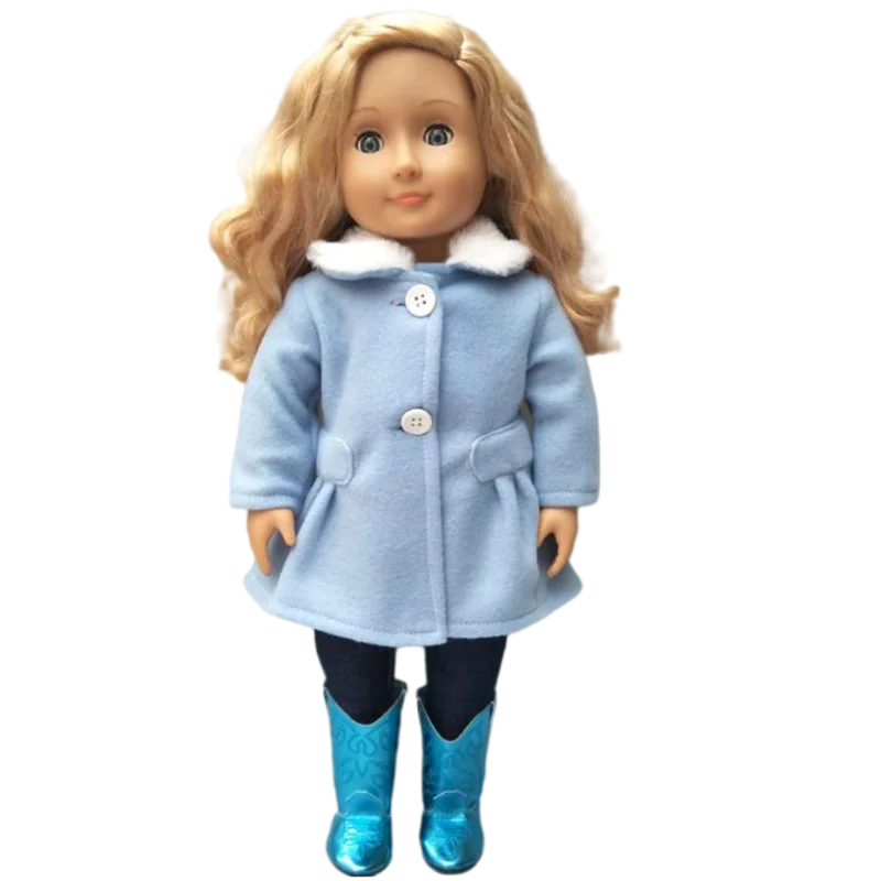 18-Inch American Girl Doll Clothes – Coat, Tights & Pants Outfit for Newborn & Baby Dolls