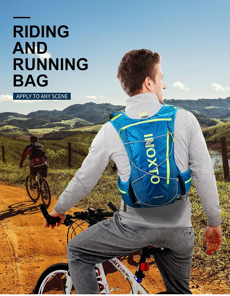 8L Running & Cycling Hydration Vest Backpack — Hiking & Marathon Water Pack with 1.5L Bladder and 500ml Bottle