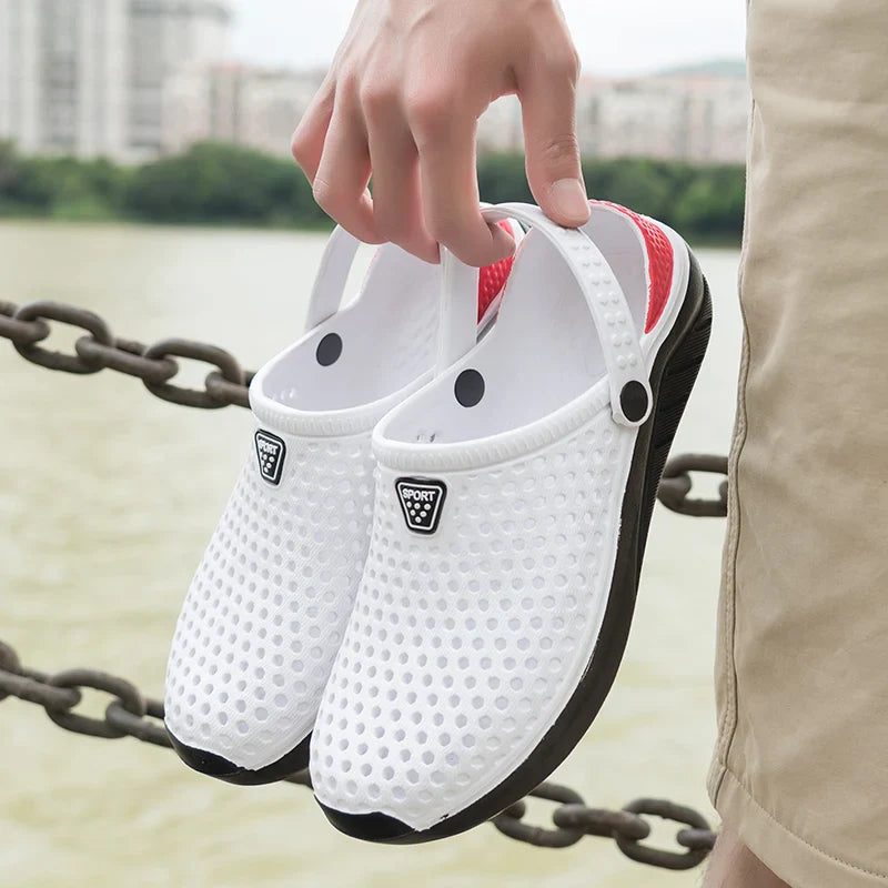 Unisex Fashion Beach Sandals – Waterproof Anti-Slip Flip Flops with Thick Sole for Men & Women