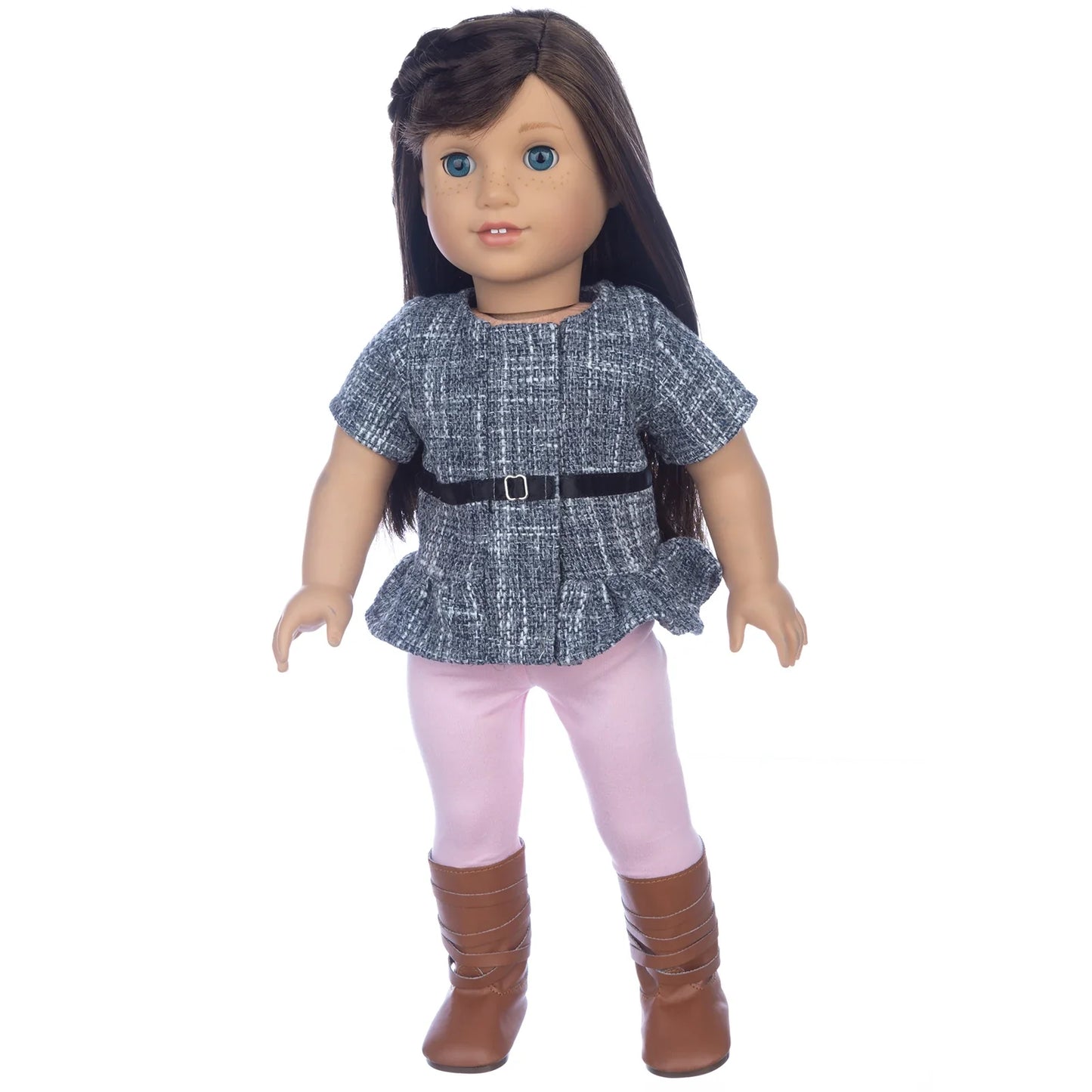 18-Inch Girl Doll Winter Coat — 43cm Baby Doll Jacket Outfit for Dressing
