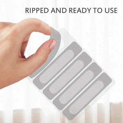 Say Goodbye to Pesky Insects: 50/25/15pcs Adhesive Anti-Mosquito Net Patches - Fix Net Window Screen Repair Stickers for Home - Keep Flies and Bugs Out with Ease