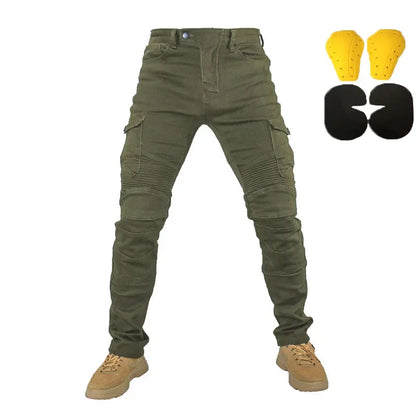 Motorcycle Jeans for Men – Featherbed Riding Trousers, Standard Version, Summer Car Ride Pants