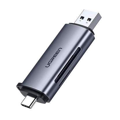 UGREEN 4-in-1 USB 3.0/USB-C Card Reader – SD, Micro SD, TF, CF, MS OTG Adapter for Laptop & PC