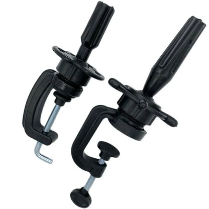 Mini Wig Head Stand - Adjustable Table Clamp Holder for Mannequin Training