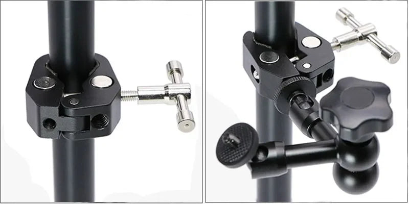 Super Clamp with 7"/11" Adjustable Magic Arm | Articulating Mount for Monitor, LED Light, DSLR Camera, Flash & LCD Video Gear
