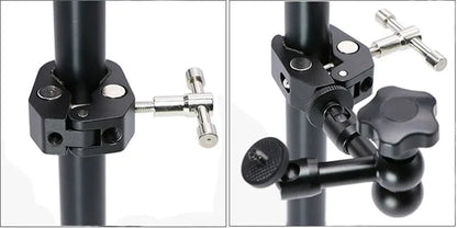 Super Clamp with 7"/11" Adjustable Magic Arm | Articulating Mount for Monitor, LED Light, DSLR Camera, Flash & LCD Video Gear