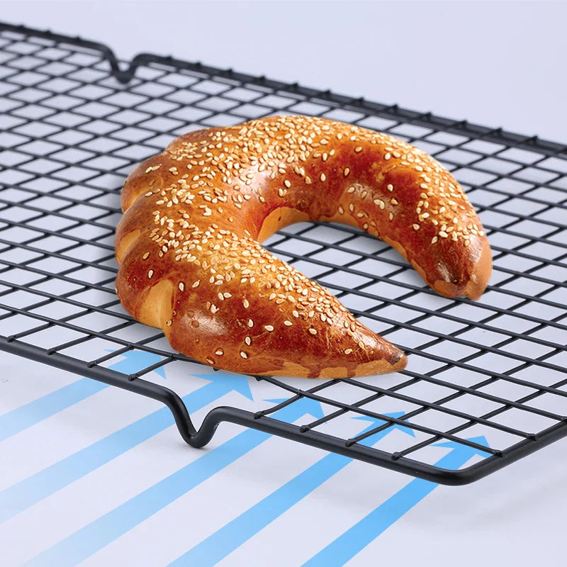 FAISDU Single Layer Stainless Steel Cooling Rack — BBQ Bread Cake Drip Dry Rack Baking Grid Pan Kitchen Tool