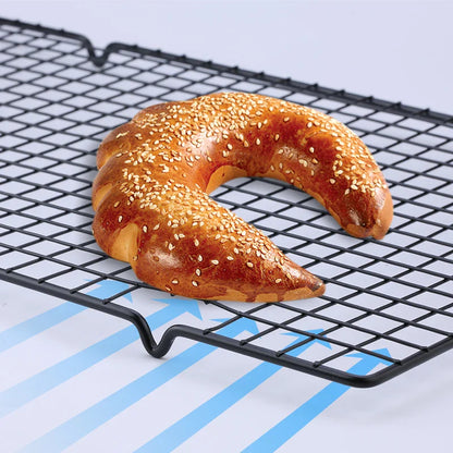FAISDU Stainless Steel Cooling Rack – Single Layer BBQ & Baking Grid, Bread & Cake Drip Dry Tray Household Baking Tool