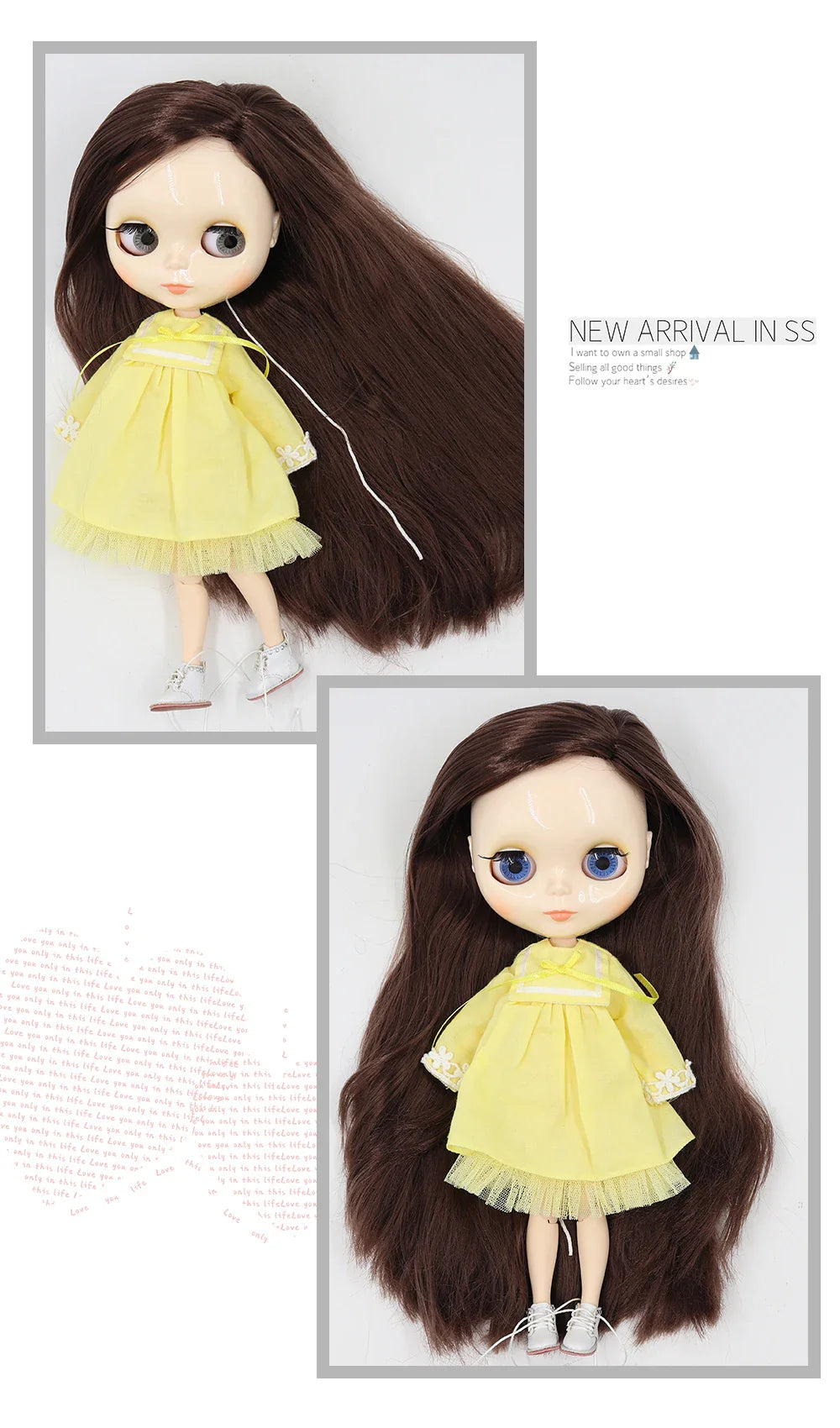 ICY DBS Blythe Doll 1/6 BJD Jointed Body — 30cm White Skin Anime Doll with Shiny & Matte Face, Special Price Gift Toy