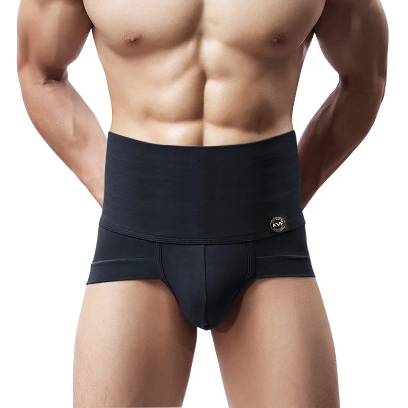 Men's High Waist Slimming Corset Panties – Body Shaper Compression Briefs for Belly Control & Weight Loss