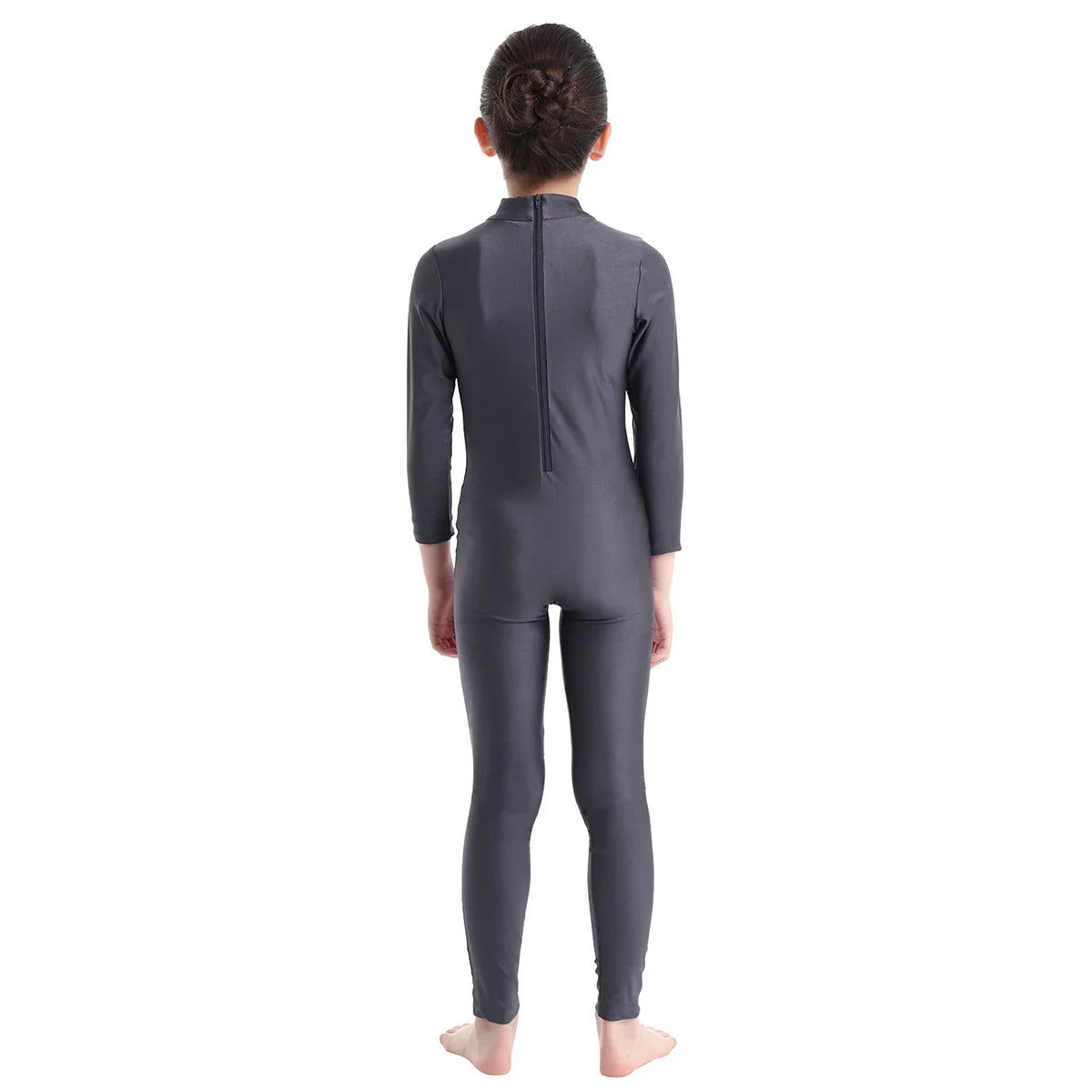 Kids Girls Full Body Gymnastics Bodysuit, Ballet Dance Jersey Leotard, Jumpsuit Sports Unitard, Children Dancewear and Sportswear