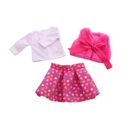 18-Inch American Doll Clothes Set — 43CM Reborn Baby Doll Outfit for Nenuco, Our Generation Dolls, DIY Toys Gift for Girls