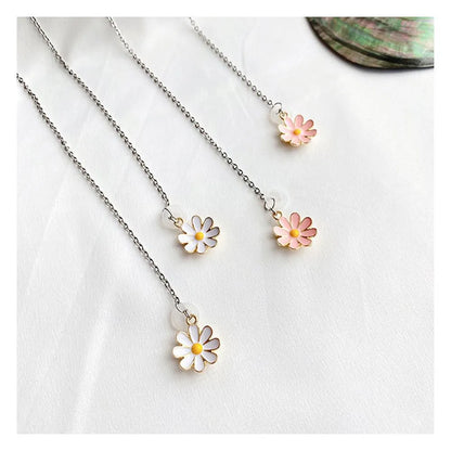 Anti-Lost Daisy Headphone Chain Strap: Women's Wireless Earphone Retention Necklace for AirPods - Best Gift Idea