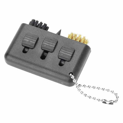 3 in 1 Golf Club Brush – Retractable Groove Cleaner, Pocket Tool for Clubs, Balls & Divots