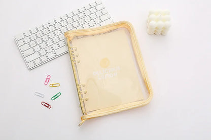 2024 Cute A5/A6 Zip Bag Journal & Agenda Notebook – DIY Photocard Binder Organizer for School Stationery Gift