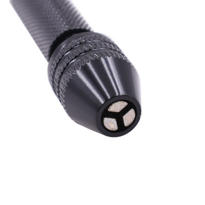 Mini Aluminum Hand Drill with Keyless Chuck – HSS Steel Twist Drill Bit for Woodworking & Manual Drilling