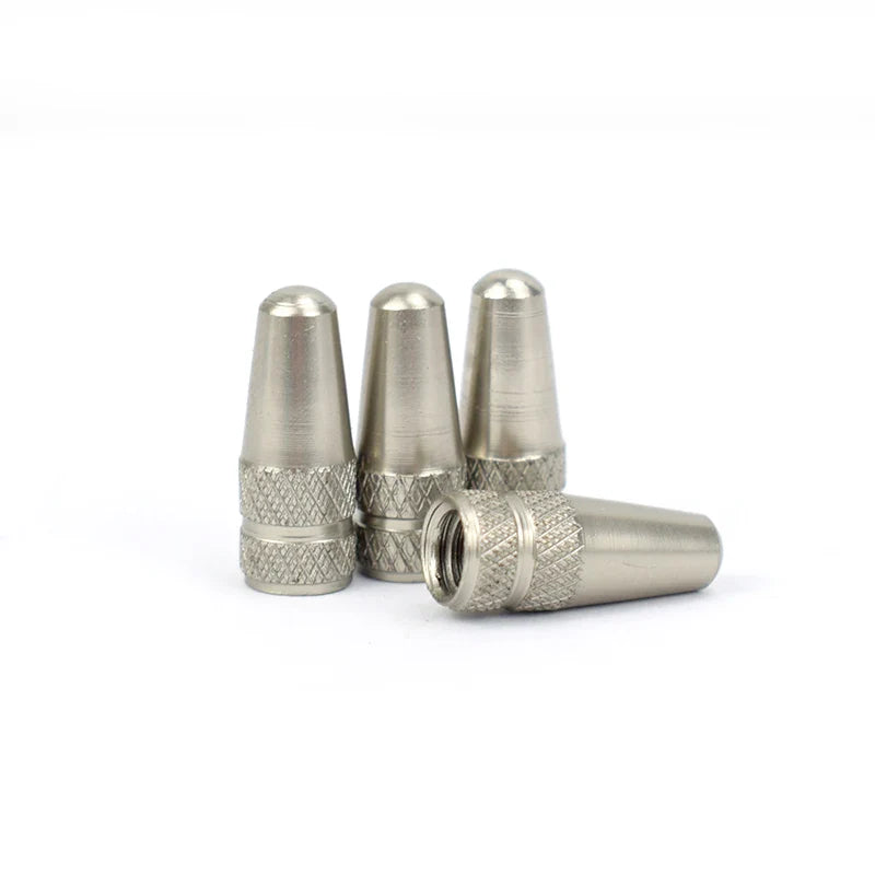 4/8PCS Aluminum Alloy Bicycle Tire Valve Caps – Dustproof Presta Valve Protectors for MTB & Road Bikes