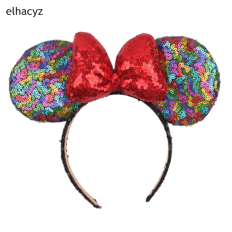 Big Classic Polka Dot Bow Minnie Mouse Ears Headband – Festival & Party Hairband for Women & Girls, Disney Trip Accessories