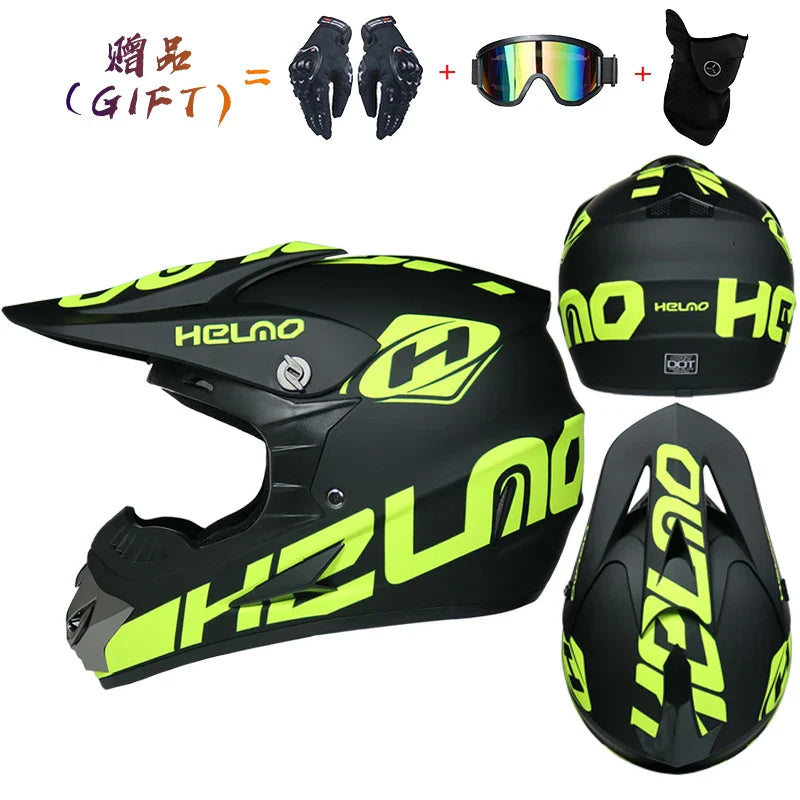 Safety Motocross Helmet for Kids - DOT Approved ATV Cross Bicycle Downhill Capacete, Unisex, Lightweight ABS 1KG
