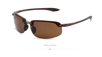 JULI Sports Sunglasses – TR90 Rimless Frame, UV400 Protection for Men & Women, Ideal for Cycling, Running, Fishing, Baseball, and Driving, Model 8001