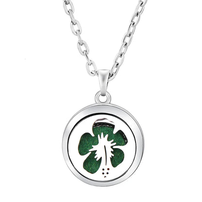 Stainless Steel Tree of Life Aromatherapy Necklace – Essential Oil Diffuser Pendant for Women