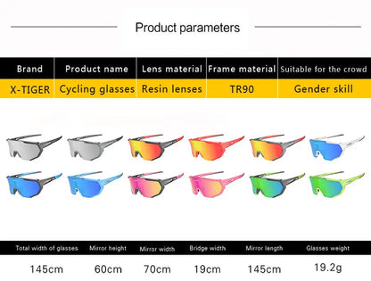 X-TIGER Polarized Cycling Glasses — Photochromic MTB & Road Bike Sunglasses for Sports