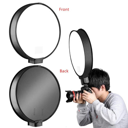 30cm/40cm Universal Mini Round Softbox – Portable Flash Diffuser for DSLR Cameras & Speedlite Photo Shooting