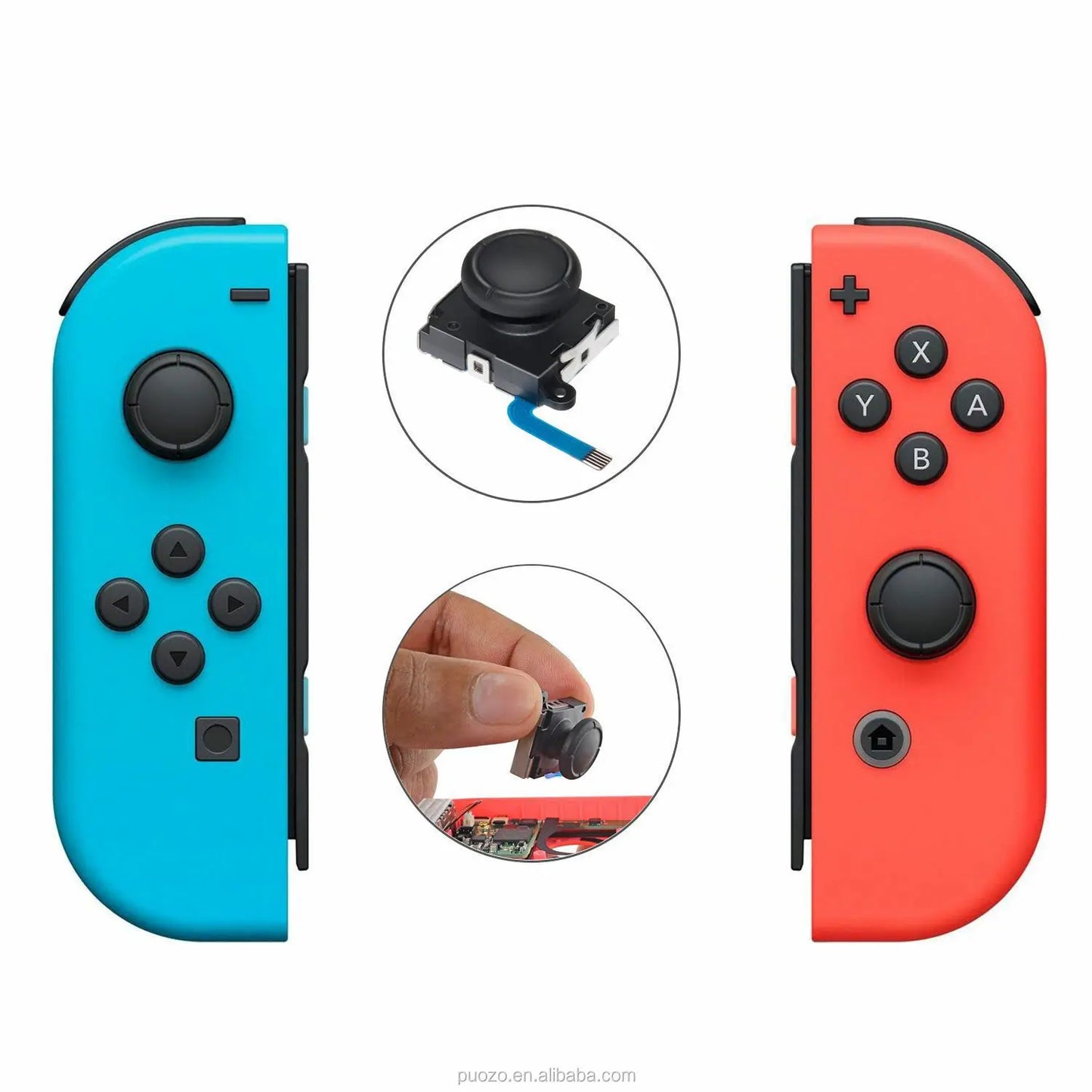 Original 3D Analog Joystick Replacement for Switch & Switch Lite Joy-Con – Thumb Stick Repair Part