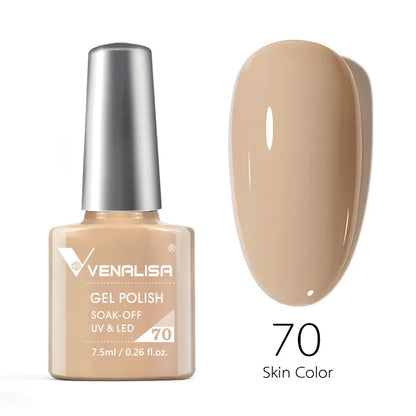 VENALISA 7.5ml HEMA-Free Nail Gel Polish – VIP4 Semi-Permanent Soak-Off UV/LED Gel Varnish, Full Coverage Nail Lacquer