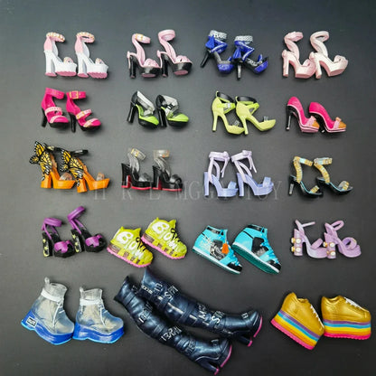 Original Rainbow School Doll – Multi-Style Shoes & DIY Dress-Up Accessories for Girls