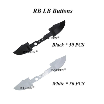 IVYUEEN 100PCS RB/LB Bumper Trigger Buttons – Middle Bar Holder for Xbox Series X|S Controller Repair Parts