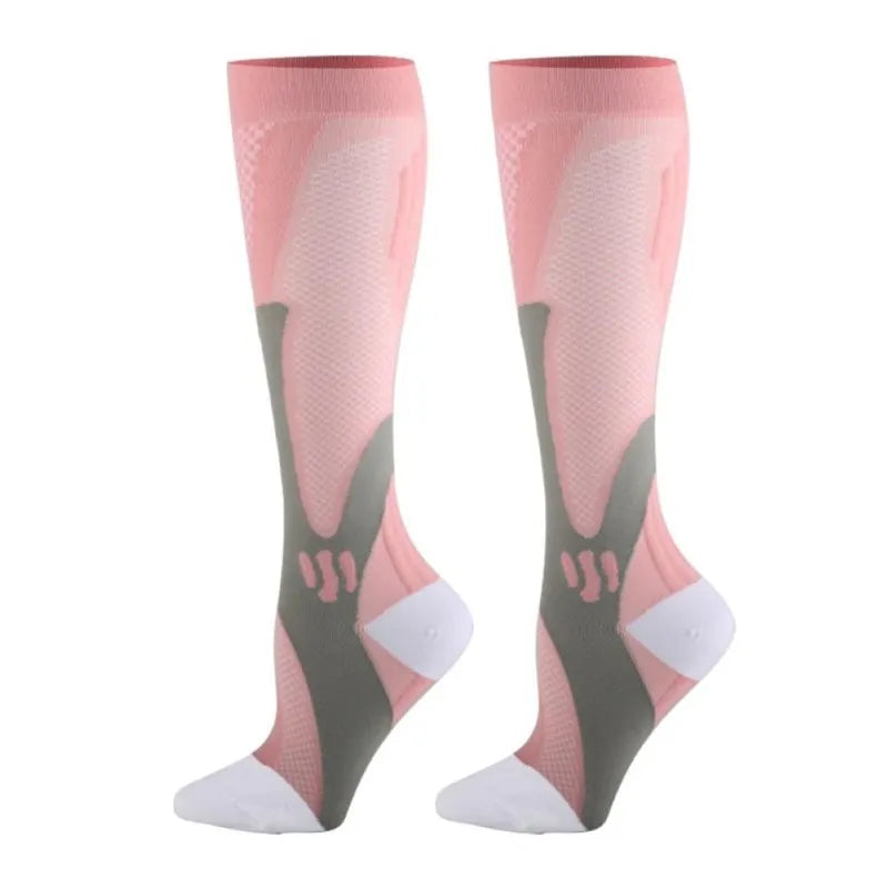 Compression Socks for Varicose Veins, Diabetics, and Sports – Nursing, Cycling, Running, Hiking Gift for Men