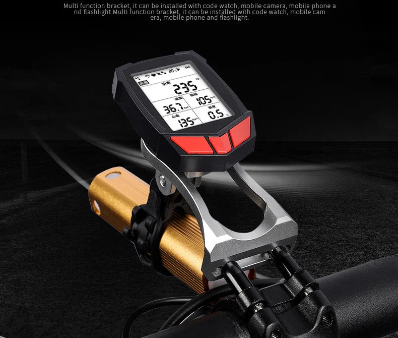 Aluminum Bike Computer & Camera Mount – Handlebar Bracket for Garmin, Road & Mountain Cycling (RR7322)