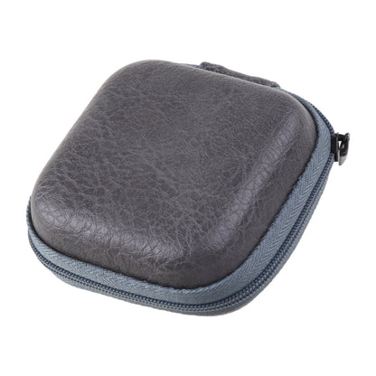 Leather USB Data Cable & Earphone Storage Bag – Mini Portable Zipper Headphone Case and Earbuds Pouch