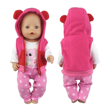 2023 New Doll Outfit Set – Cute Jumpers & Rompers for 17-Inch / 43cm Baby Reborn Dolls