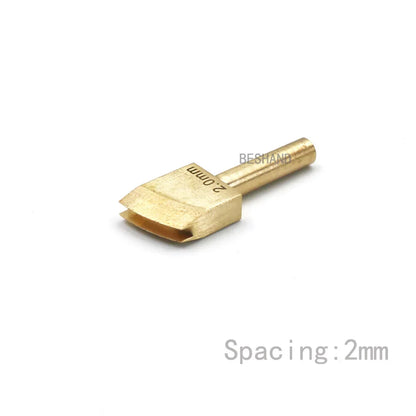 Brass Leather Edge Creaser Set – Soldering Iron Tips & Edging Tools for DIY Leather Craft Polishing & Sealing